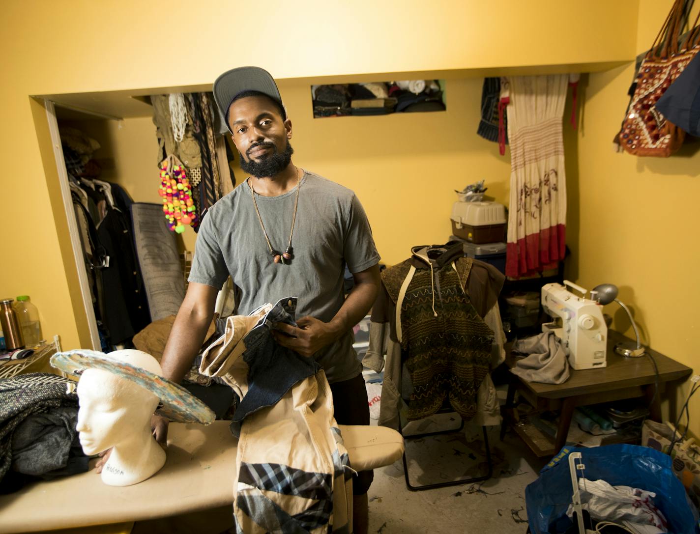 Trevor Bowen taught himself to sew at 12, with some encouragement from his grandmother. "Nothing with a costume is accidental," he said. Above, sketches for the upcoming "Electra" by Ten Thousand Things.