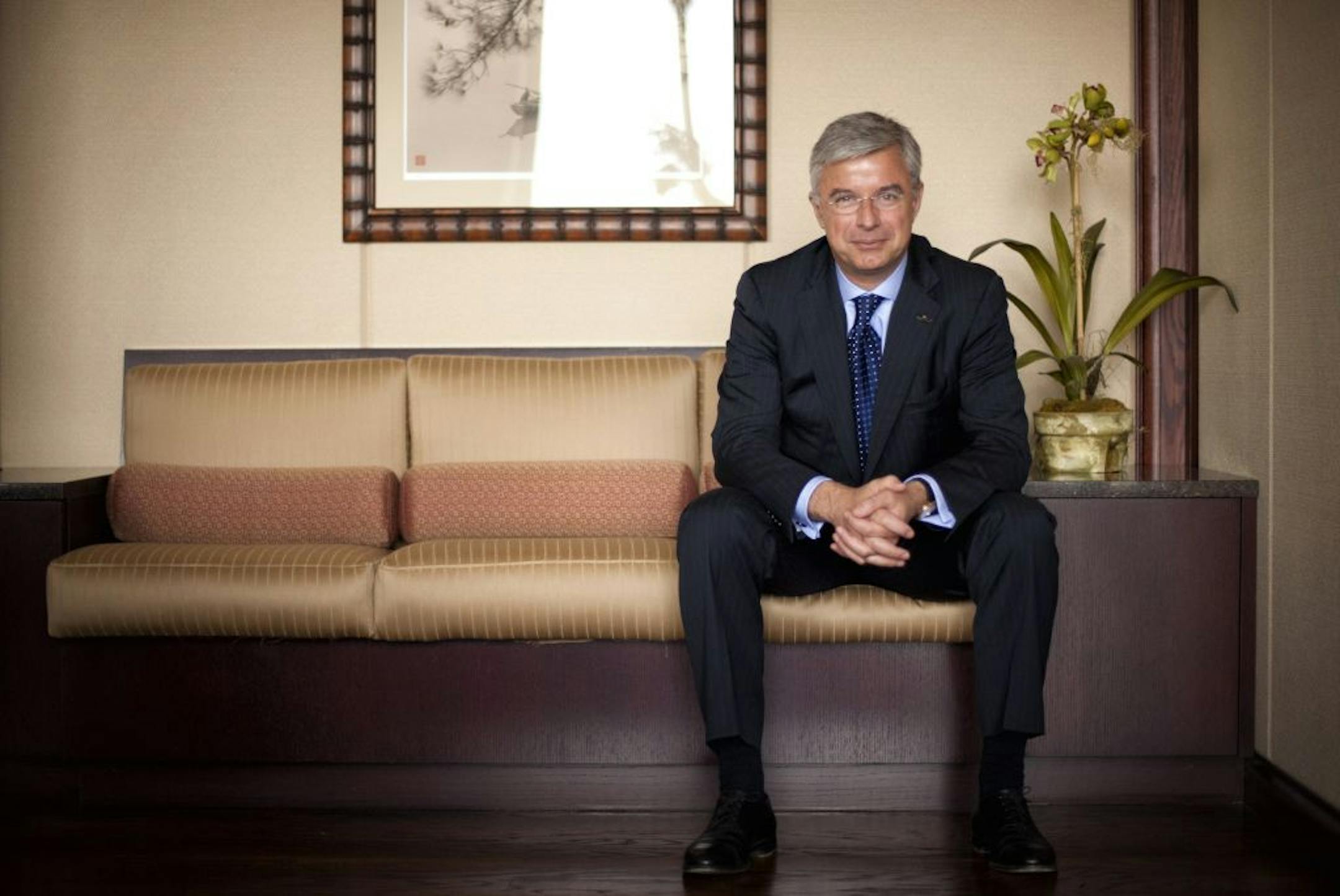 Carlson CEO Hubert Joly is on a presidential commission seeking ways to attract foreign tourists to the U.S., Thursday, May 17, 2012.