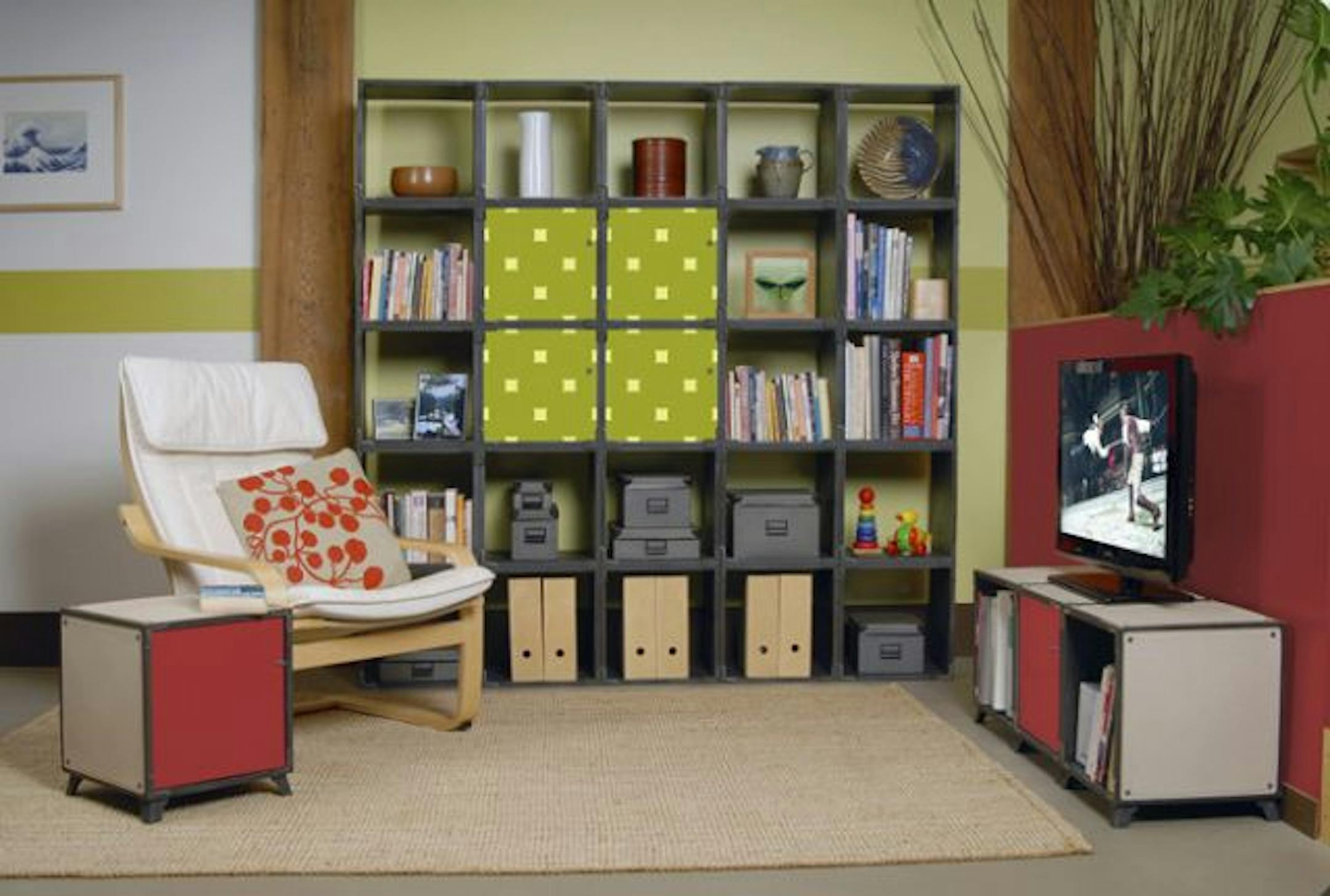Yube Cube wall with custom doors