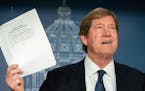U.S. Rep. Jason Lewis held a copy of his amendment to rein in the Met Council. ] GLEN STUBBE &#xef; glen.stubbe@startribune.com Wednesday, May 2, 2018