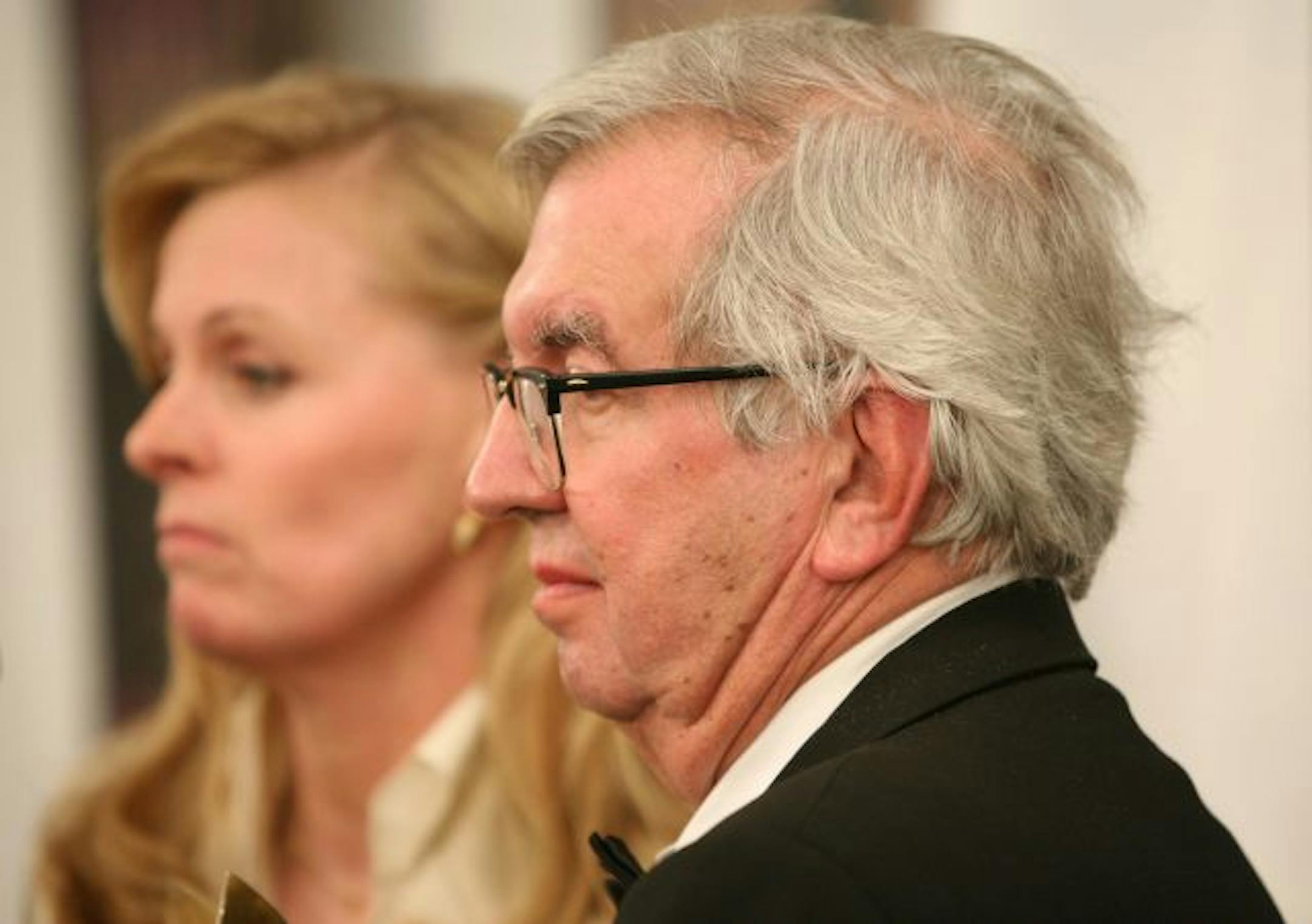 HOLLYWOOD - FEBRUARY 04: Writers Diana Ossana (L) and Larry McMurtry pose in the press room with the Theatrical Adapted Screenplay award for "Brokeback Mountain" during the 2006 Writers Guild Awards held at The Hollywood Palladium on February 4, 2006 in Hollywood, California.