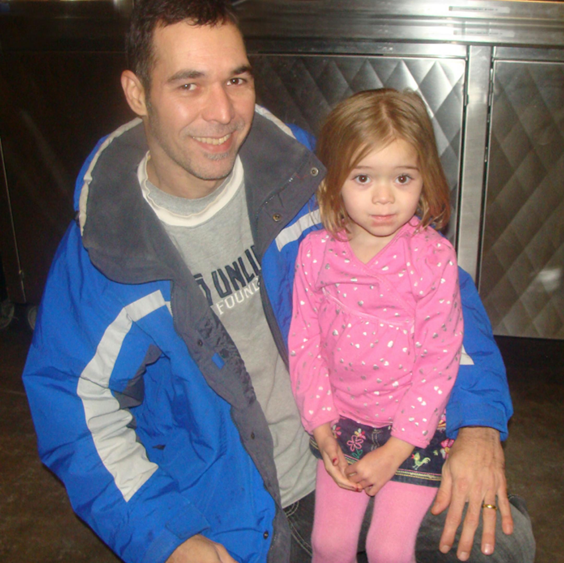 Cristian and Julianna Silva, from Bayport. It was the 3-year-old's second concert.