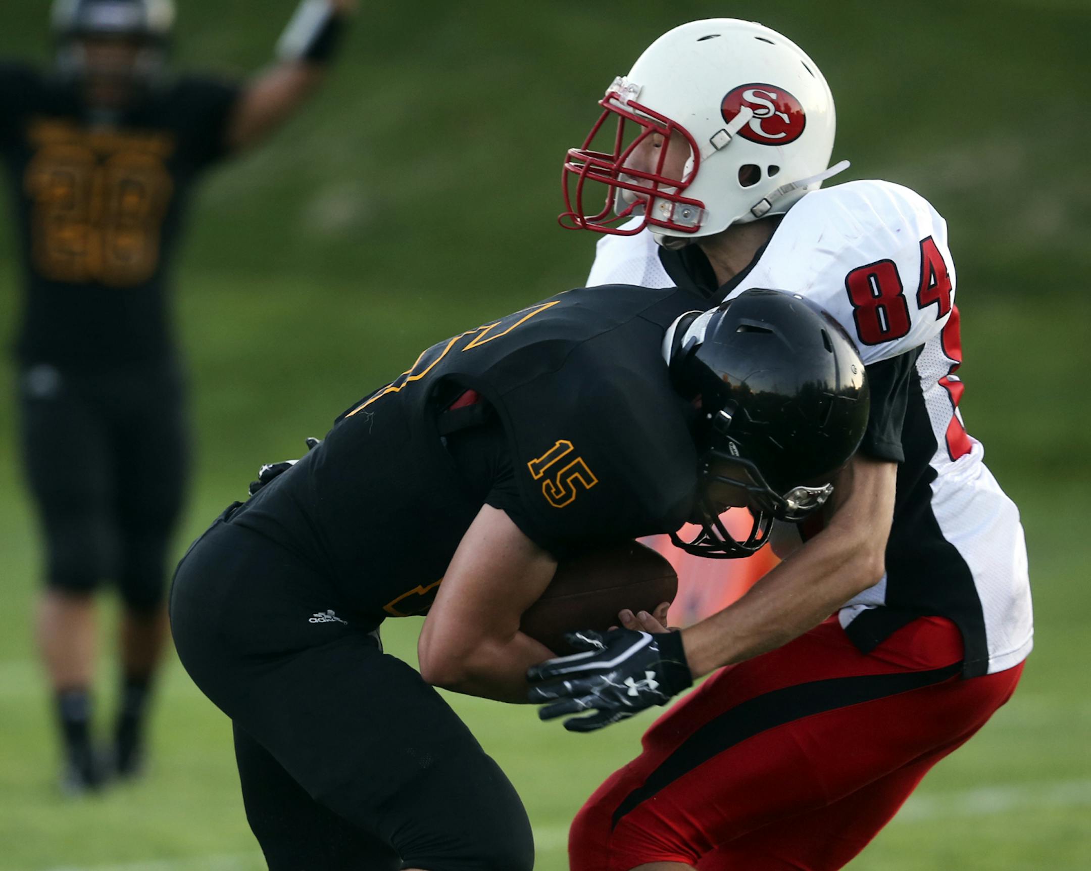DeLaSalle's Billy Hart, the team's No. 1 quarterback in the absence of Reid Travis, scored Friday against St. Croix Lutheran.
