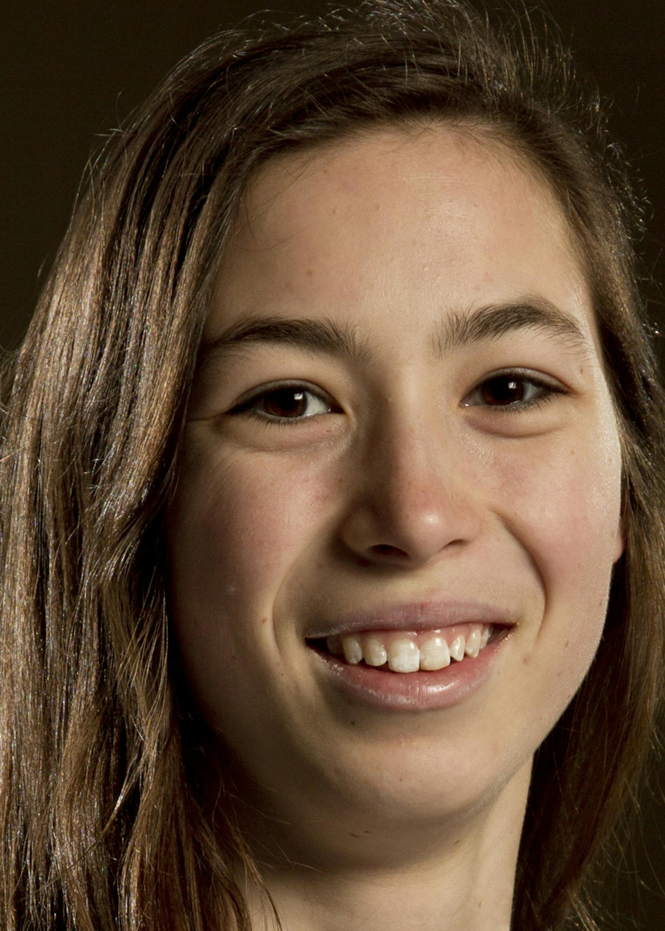 Milica McMillen, Breck ] CARLOS GONZALEZ cgonzalez@startribune.com, February 19, 2012, Minneapolis, Minn, Parade Ice Garden, Girls High School hockey all-metro team shoot.