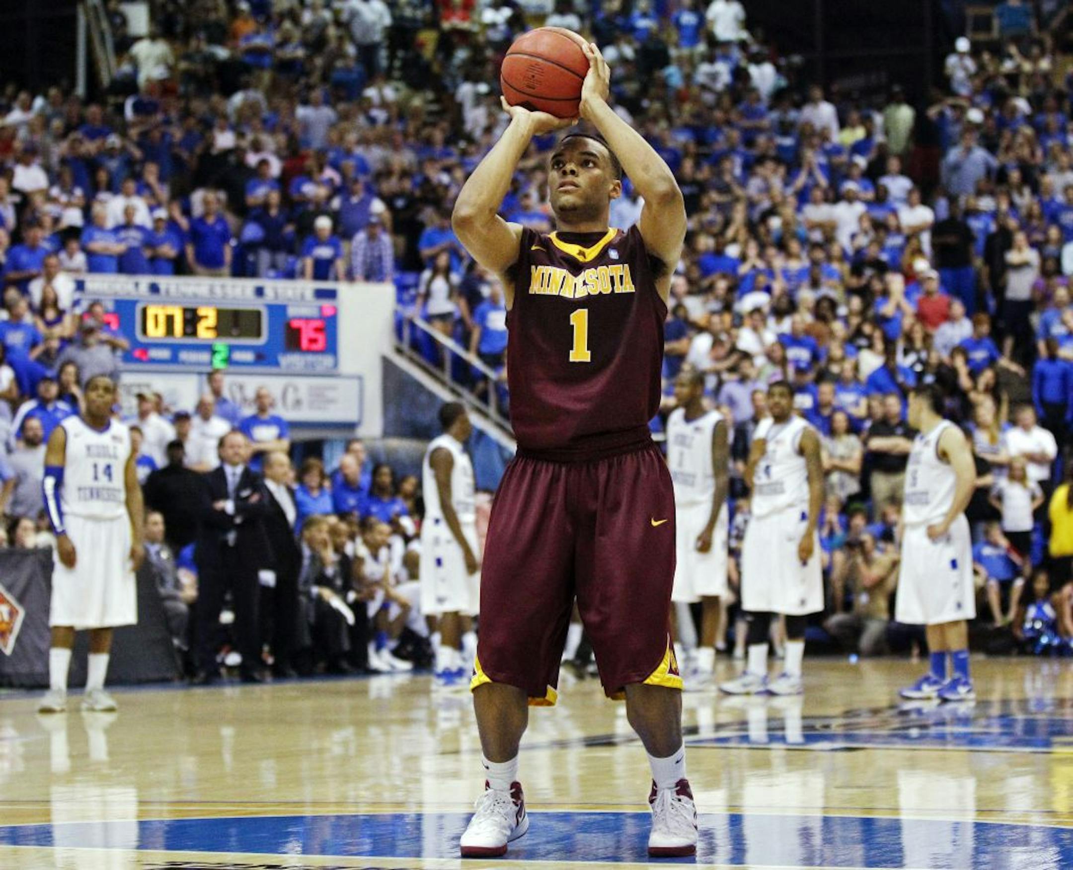 Minnesota guard Andre Hollins