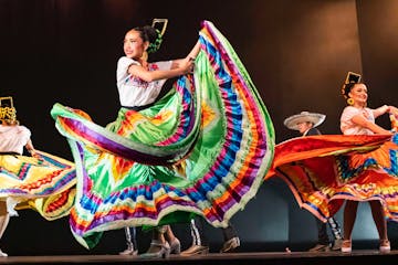 Ballet Folklorico Mexico Azteca performed at Cowles Center's Goodale Theater in October. At Monday's town hall meeting, Folklorico dancer Kiara Machuc