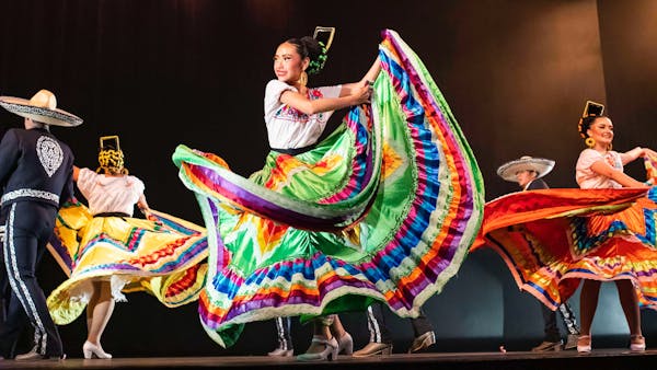 Ballet Folklorico Mexico Azteca performed at Cowles Center's Goodale Theater in October. At Monday's town hall meeting, Folklorico dancer Kiara Machuc