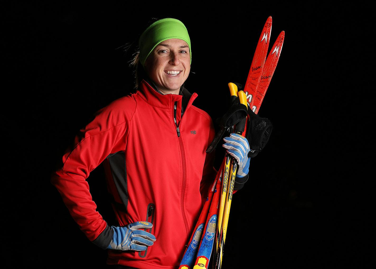 Christina Roberts, shown at Theodore Wirth Park, one of her favorite skiing spots.