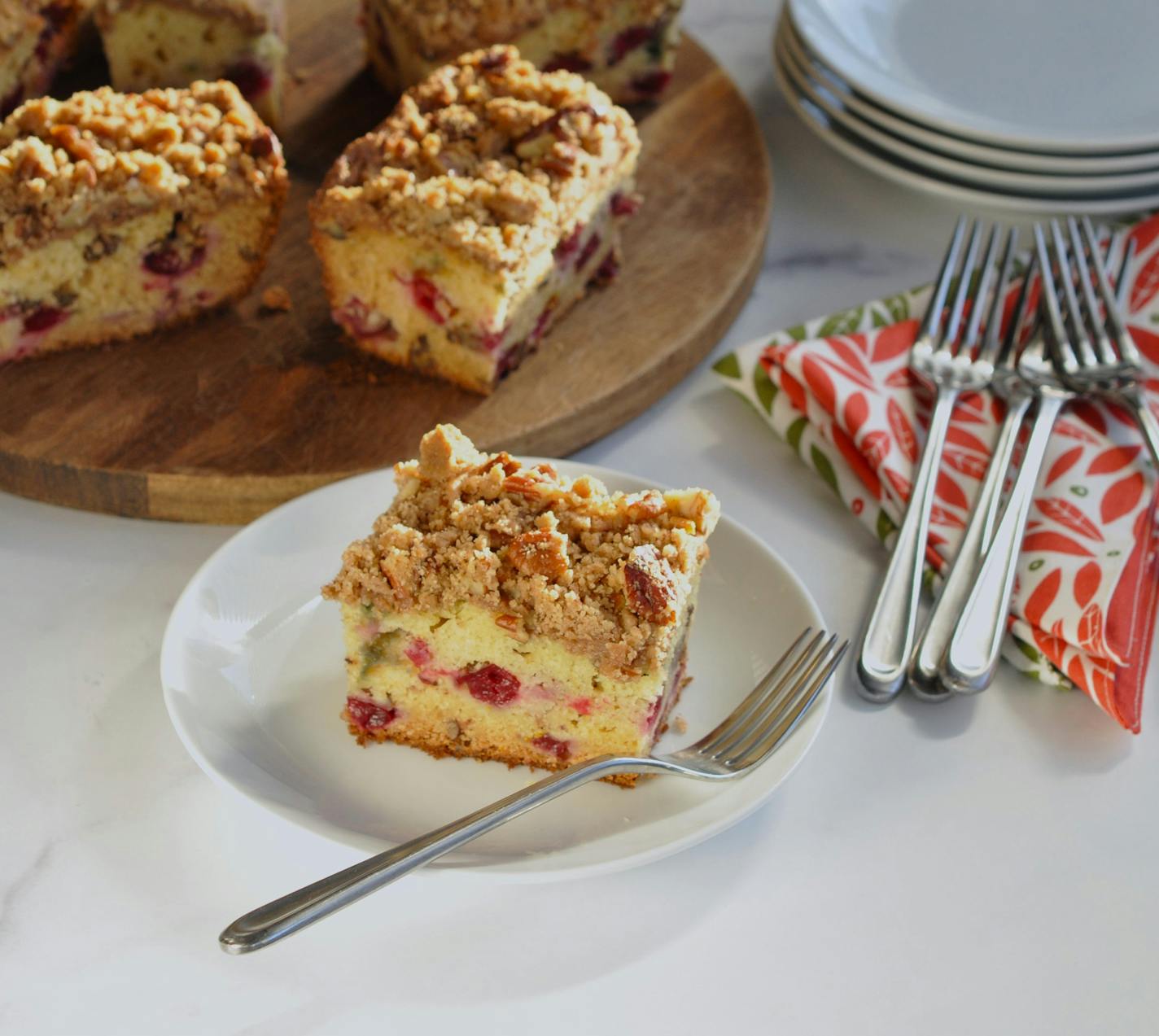 Make Cranberry Orange Pecan Coffee Cake a day or two ahead for a stress-free holiday breakfast helper. Recipe and photo by Meredith Deeds, Special to the Star Tribune