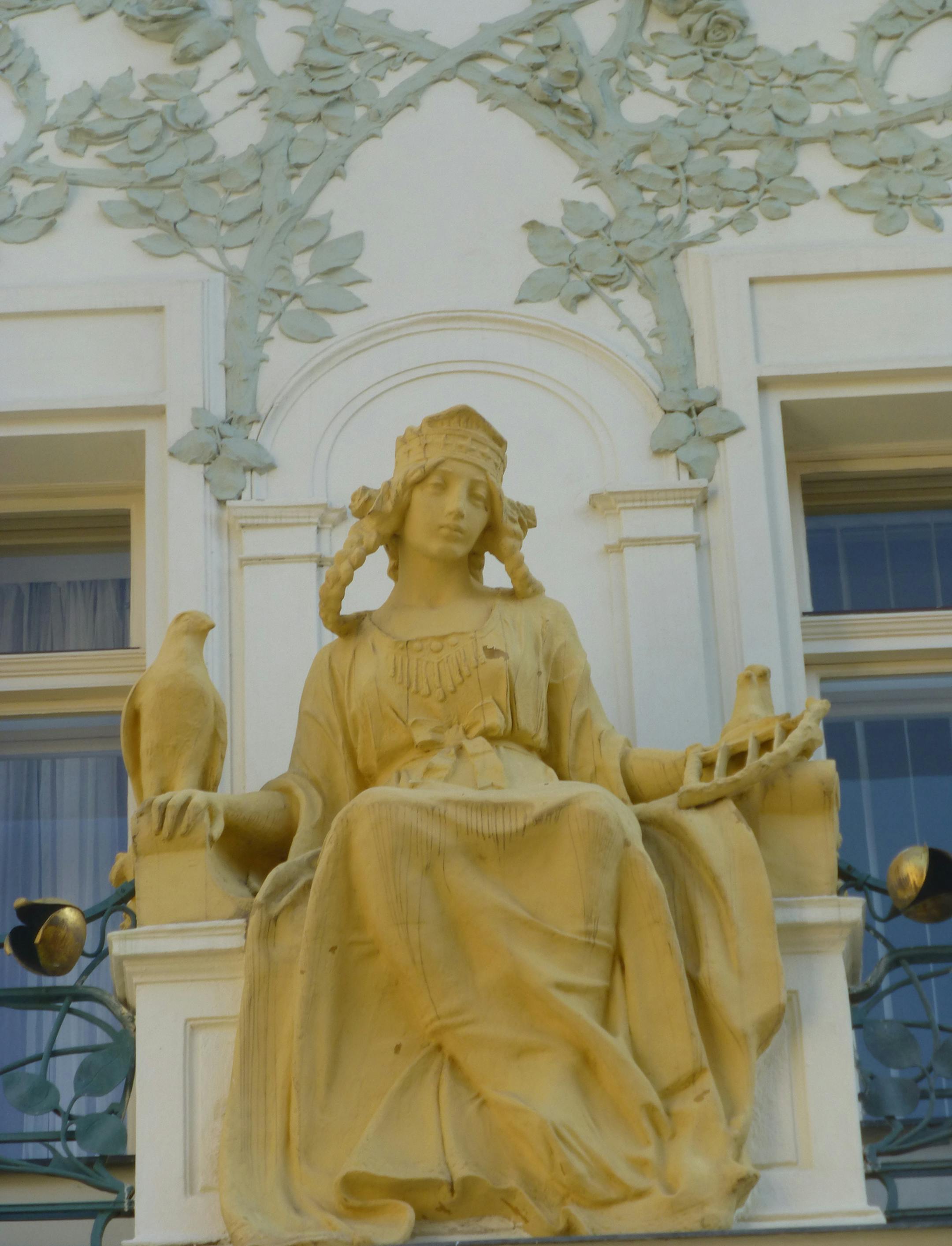 One of Prague's Art Nouveau statues. Raphael Kadushin