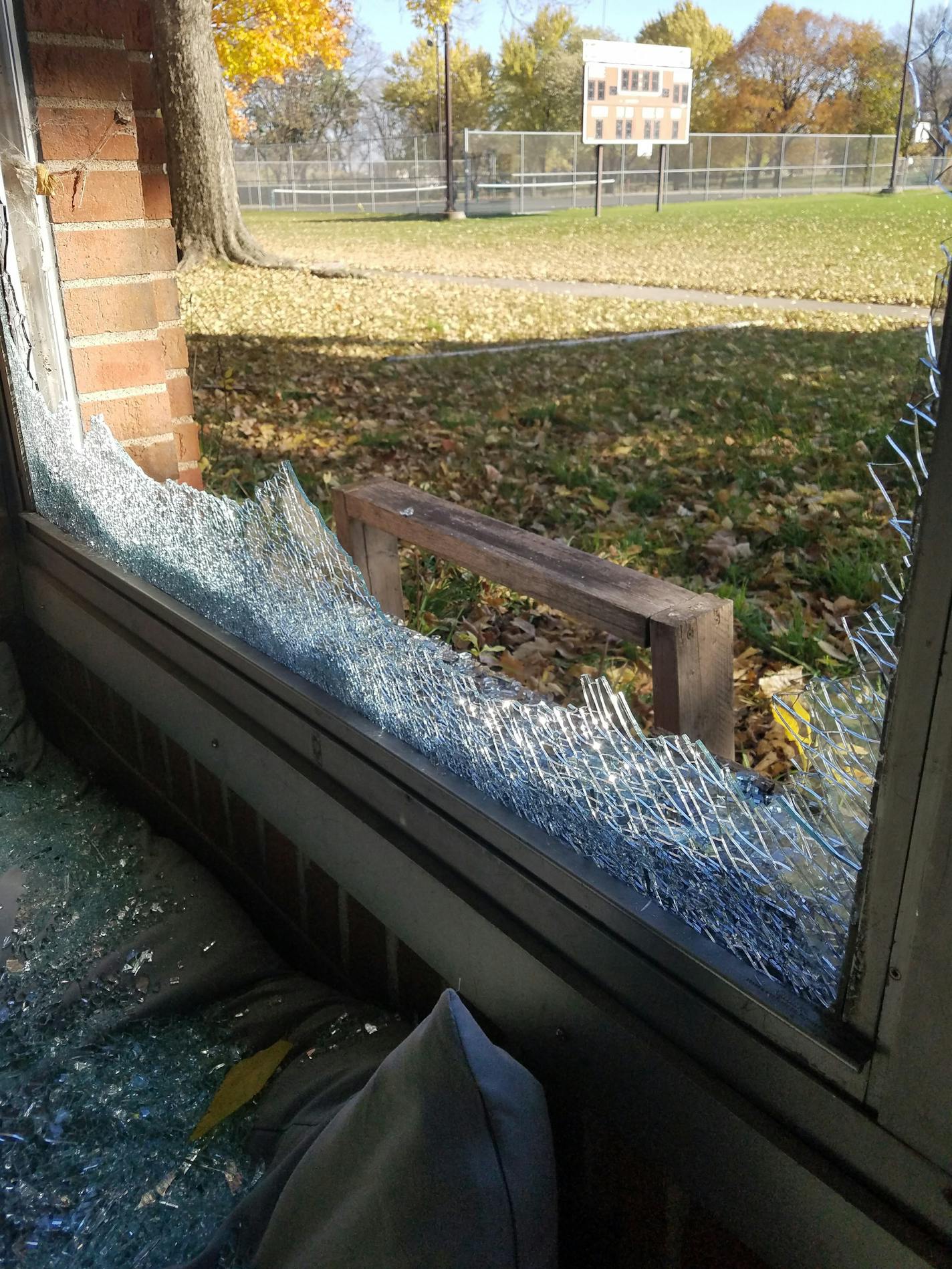 The Dar Al Farooq Islamic Center in Bloomington was vandalized around 2 a.m. Friday by two masked men who broke through a window, according to the Minnesota chapter of CAIR.