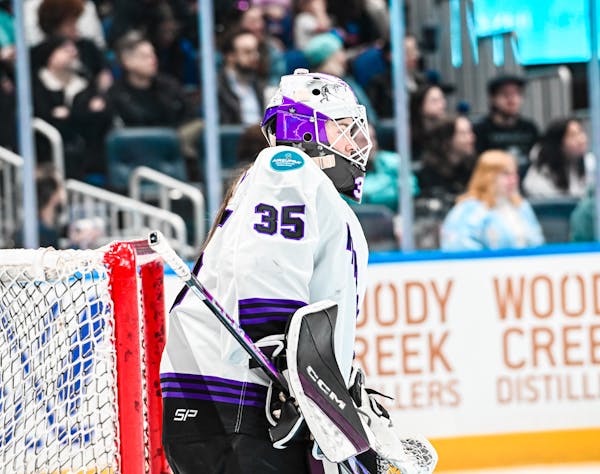 Maddie Rooney made 29 saves for PWHL Minnesota in a 2-0 shutout at New York on Sunday.