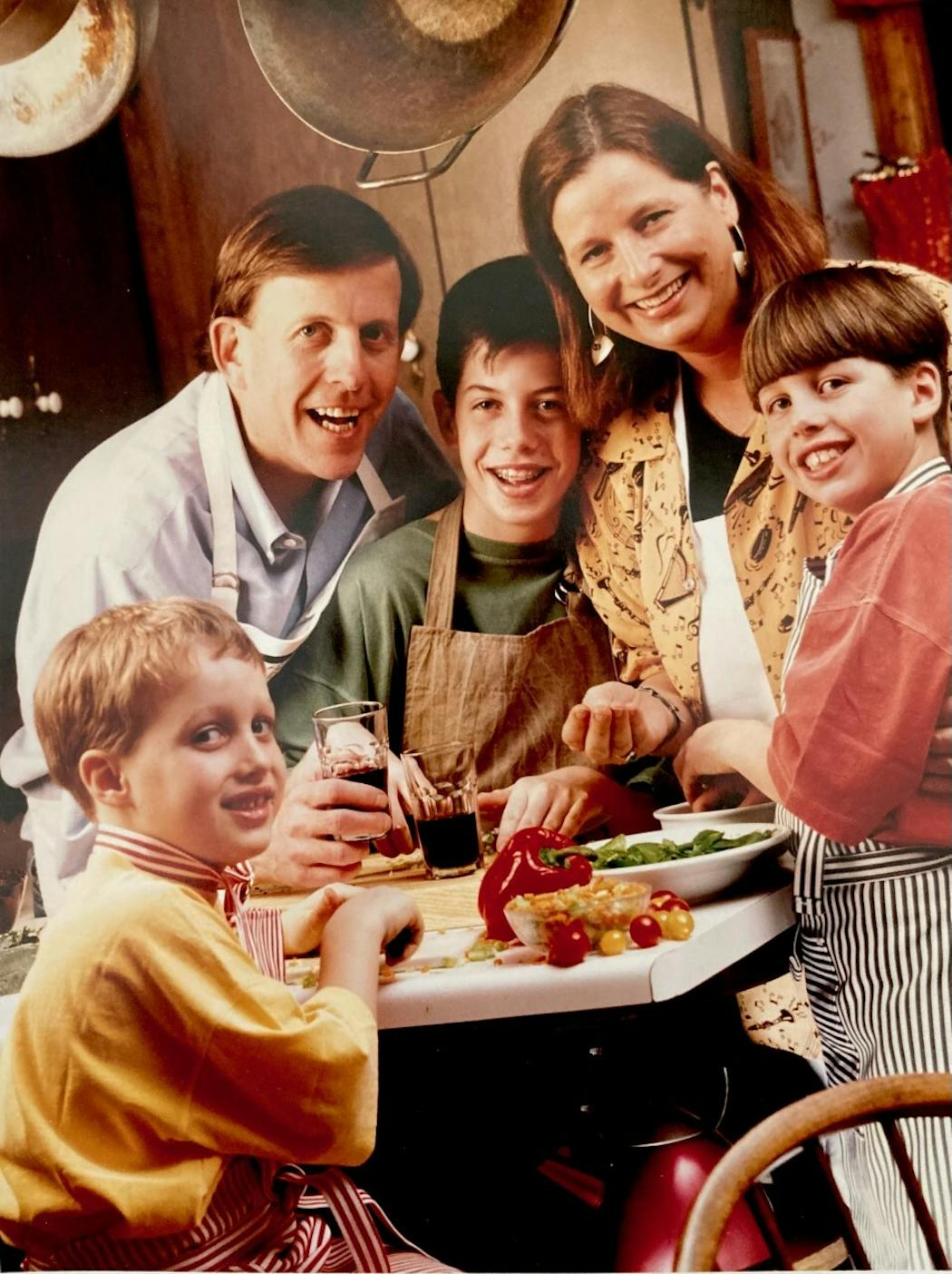 Molly and Tom Broder with their three sons, Charlie, Thomas and Daniel.