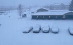 Snow in Sartell, MN - February 28. 2021