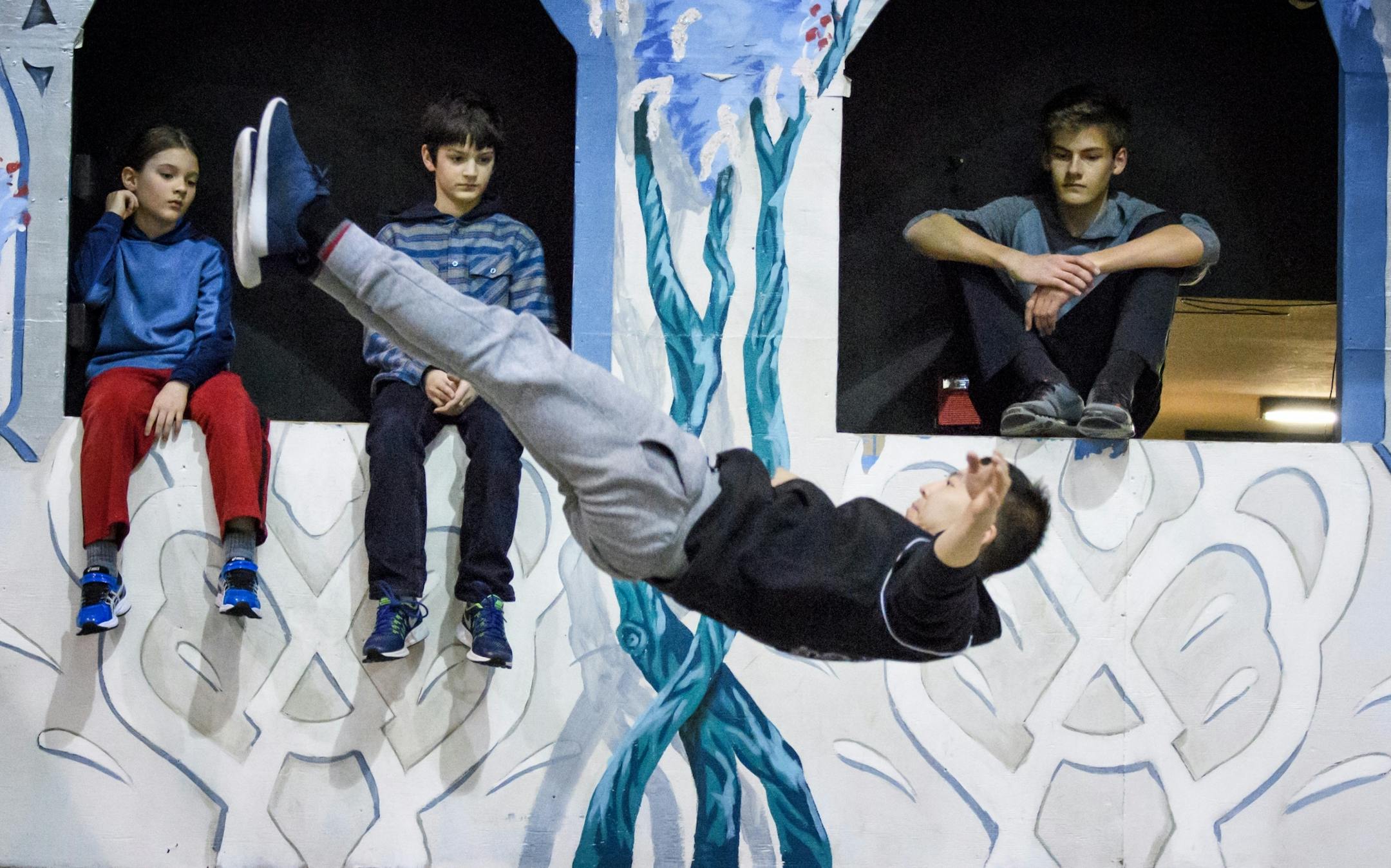 Tamir Bayarsaihan, veteran of the Ringling Bros. and Barnum & Bailey circus now teaches at Circus Juventas in St. Paul.