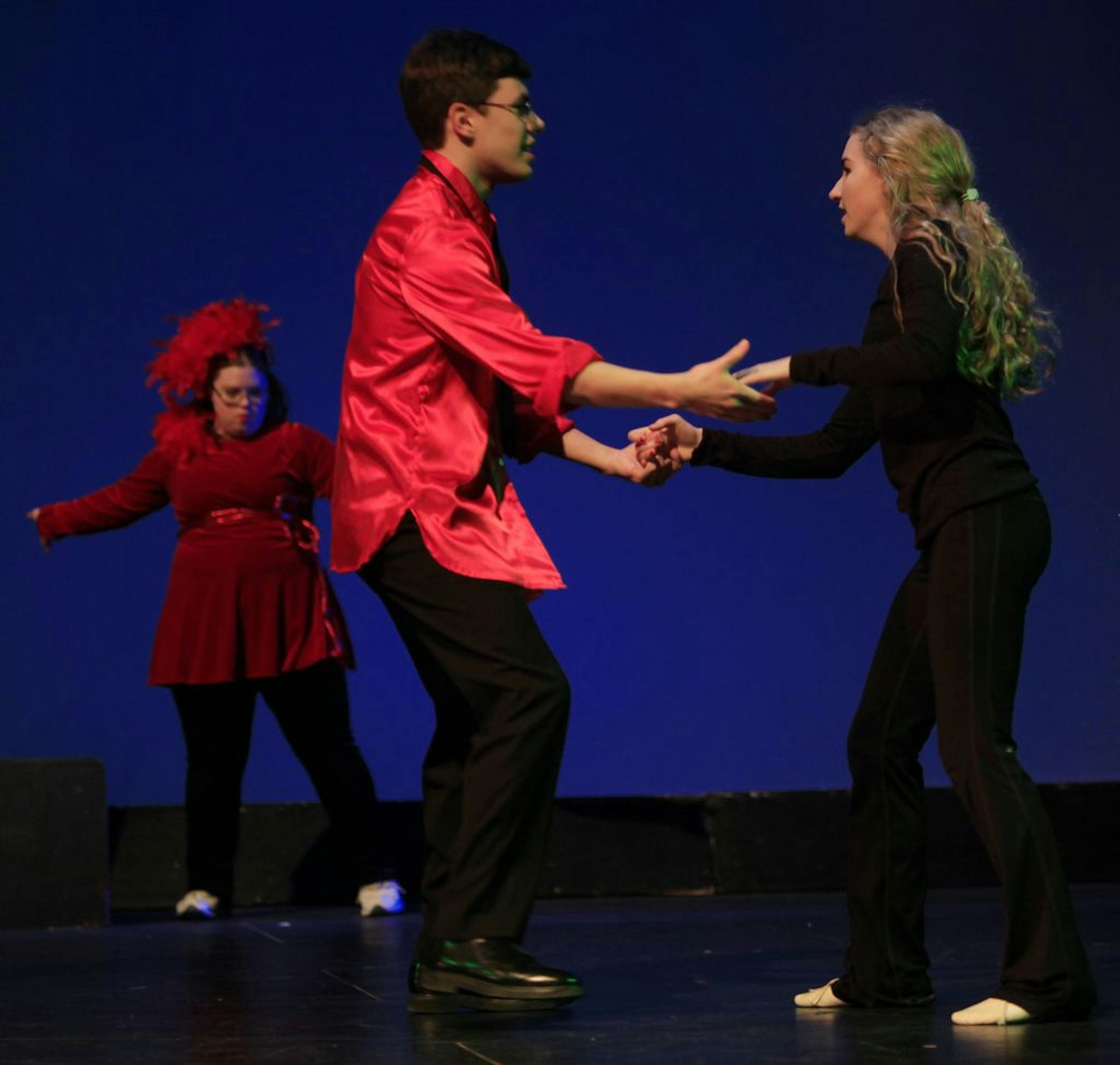 The theater students at Visitation School are putting on a play at school in conjunction with Interact Center for the Arts, a theater company that helps disabled people perform. Mendota Heights, MN on January 30, 2013.