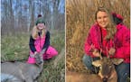 Taylor Menke, 12, of Big Lake has occupied a stand with her father since she was 10 and this year carried a gun and dropped a deer for the first time;