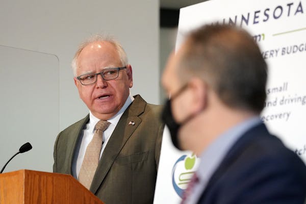 Gov. Tim Walz said he thinks inflation should be included in critical spending areas, such as education. 