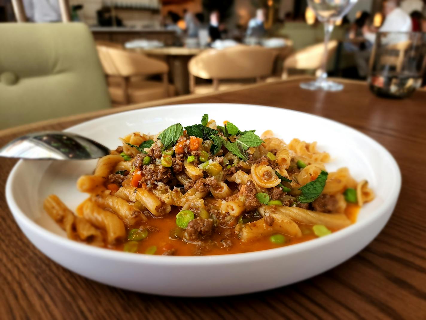 Garganelli with lamb merguez ragu at Mara