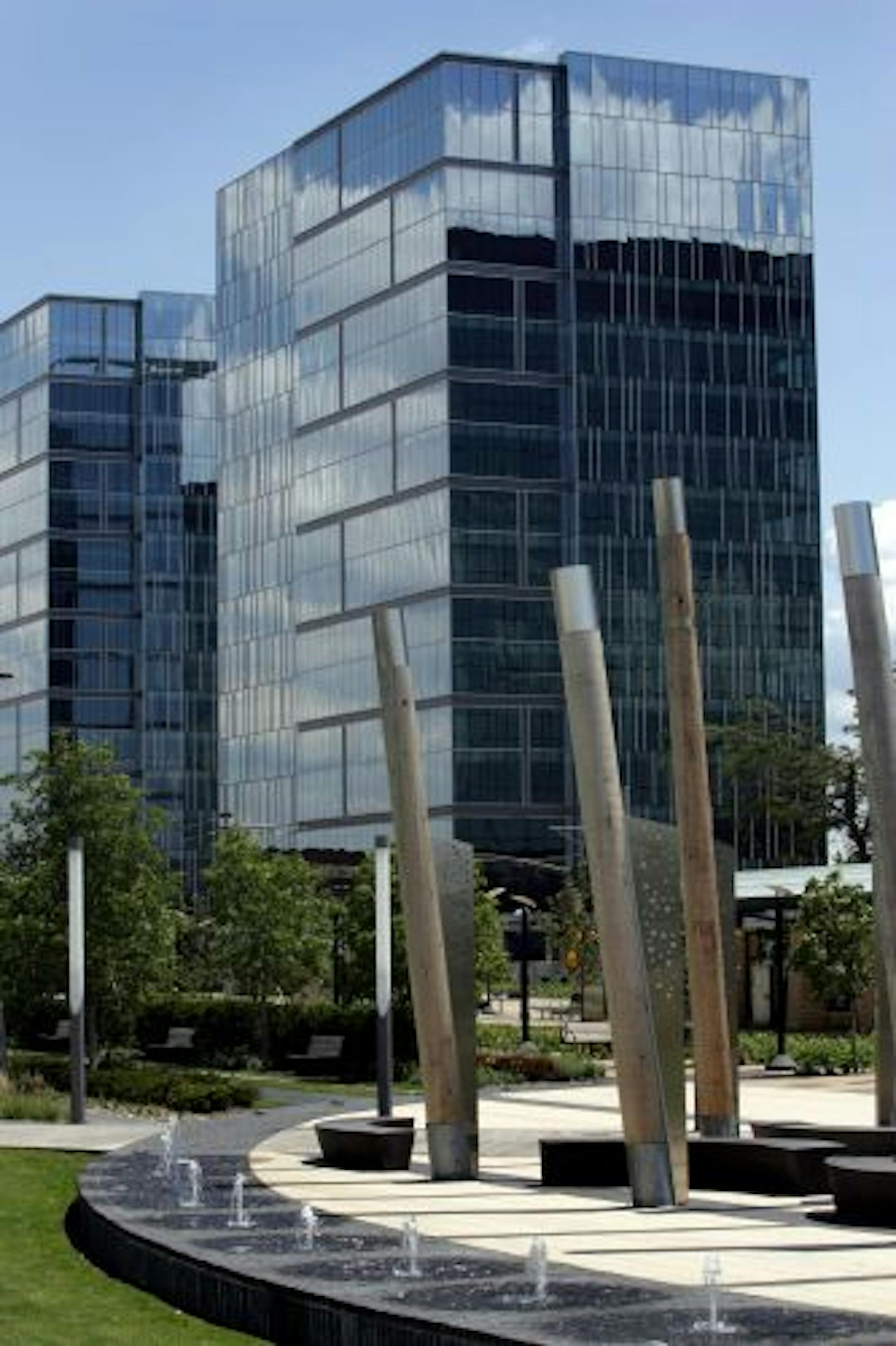 The Reflections at Central Station condominium development in Bloomington includes two residential towers that are LEED-certified for design promoting energy-efficiency and environmental awareness.