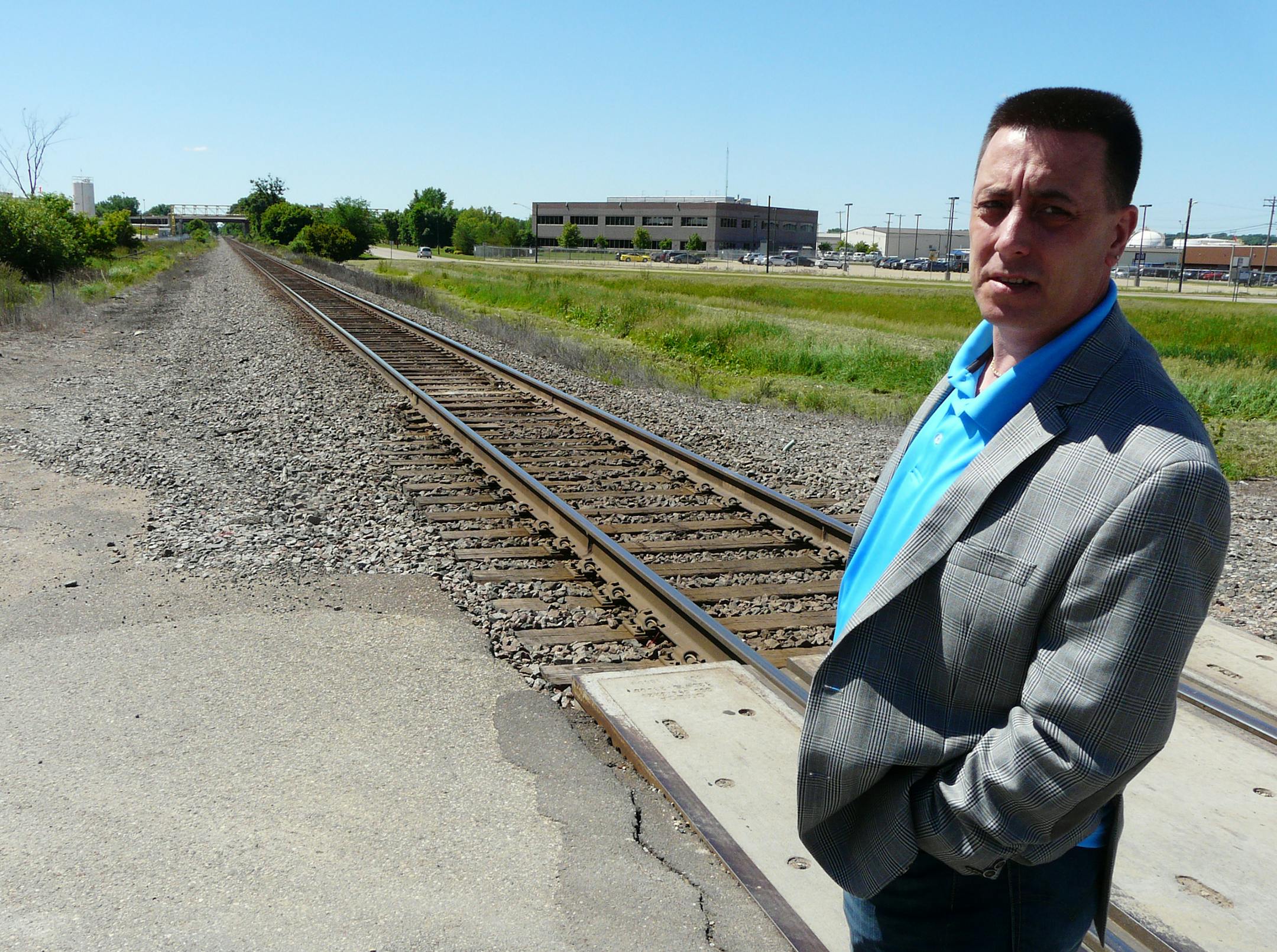 Keith Franke got elected mayor of St Paul Park complaining about the expense of rail safety; now a rail accident has him shocked and worried. Photo by David Peterson, david.a.peterson@startribune.com