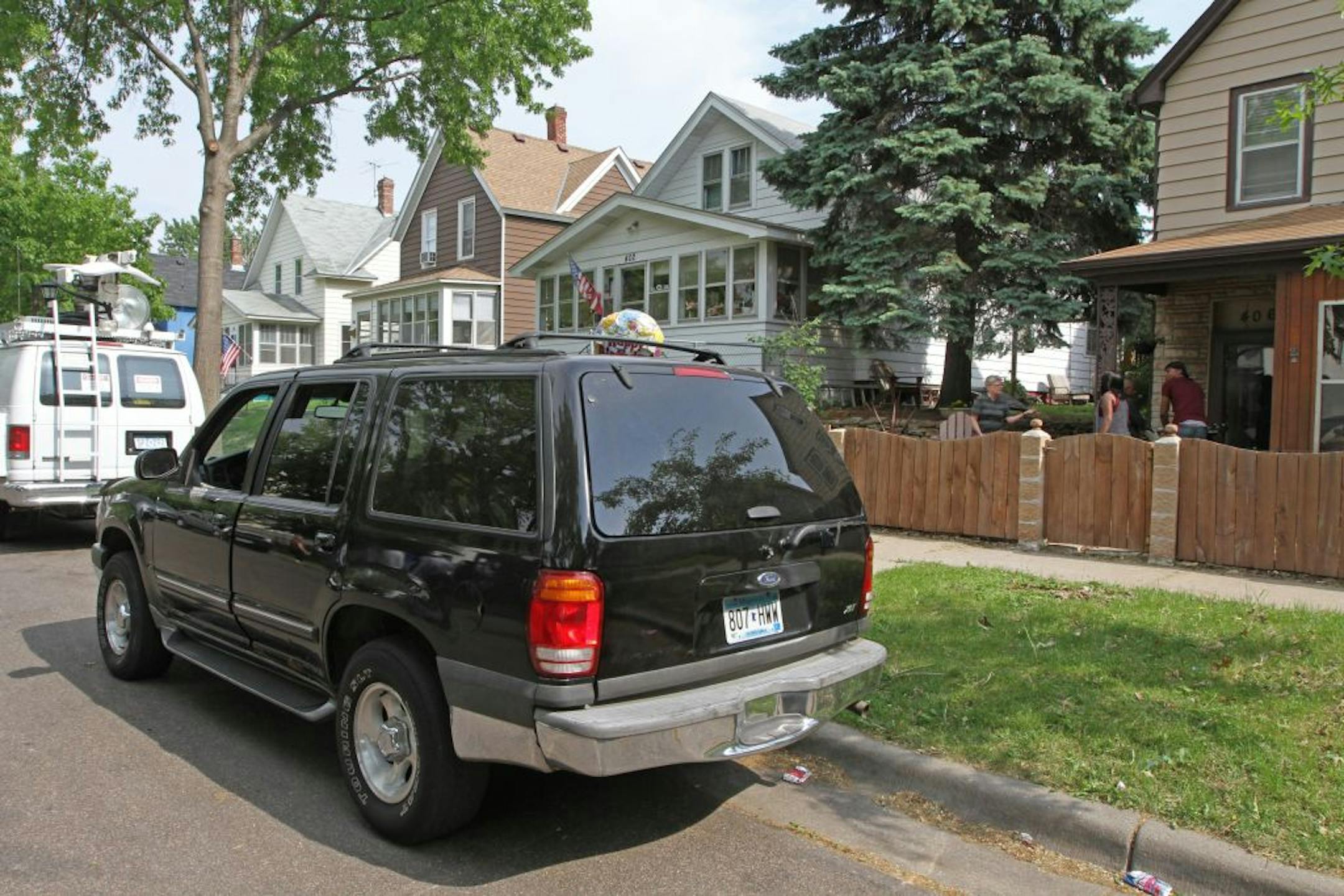 Tyrell Baymon, 4, was hit by a motorcycle on Lafond Avenue W. in St. Paul as he and family members were climbing into the family's SUV.