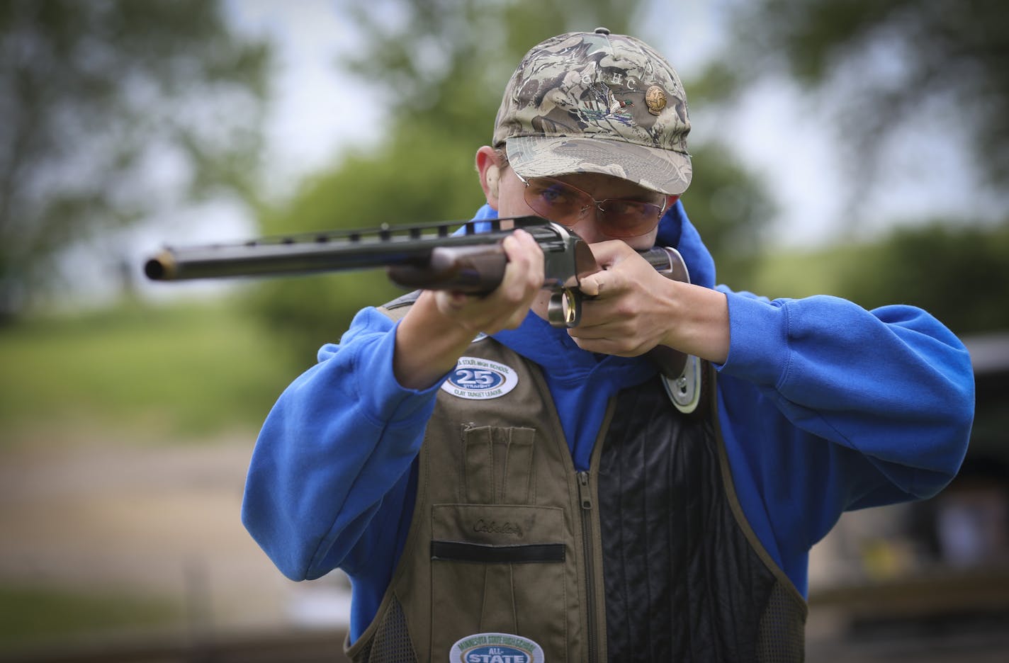 Tom Koppe posed for a picture during Hopkins High School trapshooting team practice at Park Sportsmens Club in Orono, Minn., on Wednesday, June 17, 2015. ] RENEE JONES SCHNEIDER &#x2022; reneejones@startribune.com