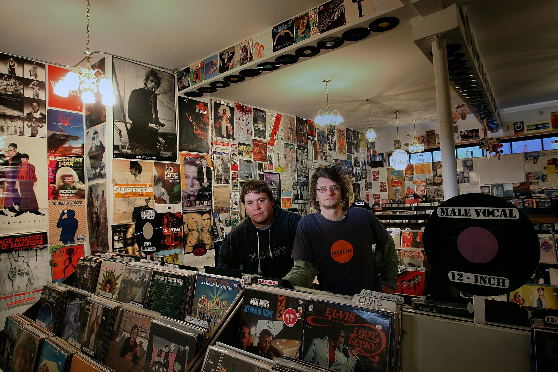 Eclipse a new music space (in its first weekend in operation), including EZ Bleeders and Baby Guts. The owners, from left, Jason Brazil and Joe Furth.