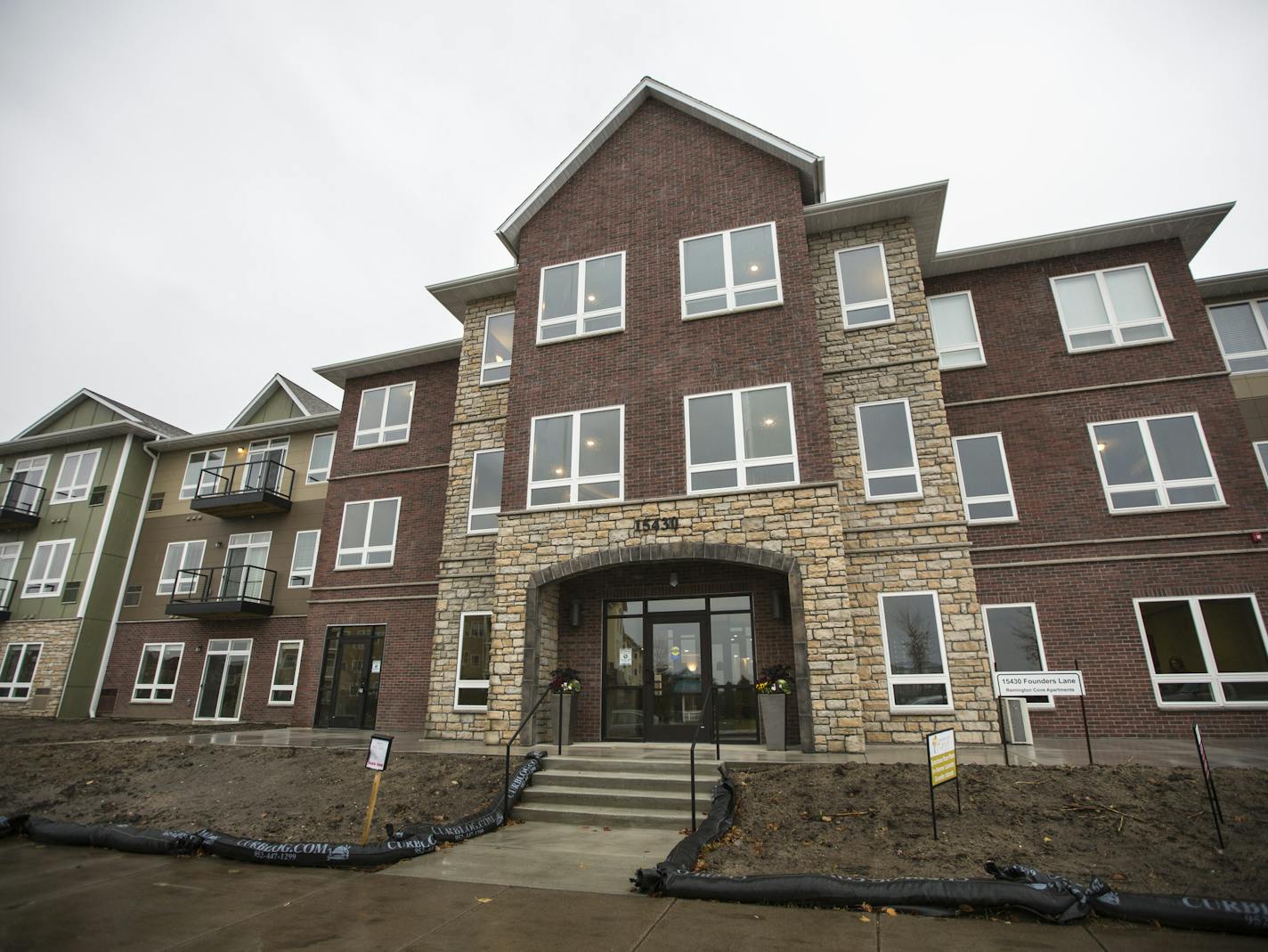 Remington Cove, a 101 unit rental building, photographed on Wednesday, November 18, 2015, in Apple Valley, Minn. ] RENEE JONES SCHNEIDER &#x2022; reneejones@startribune.com The line from the Mall of America to Apple Valley is the first of many rapid bus lines planned across the metro and other communities are monitoring its success.