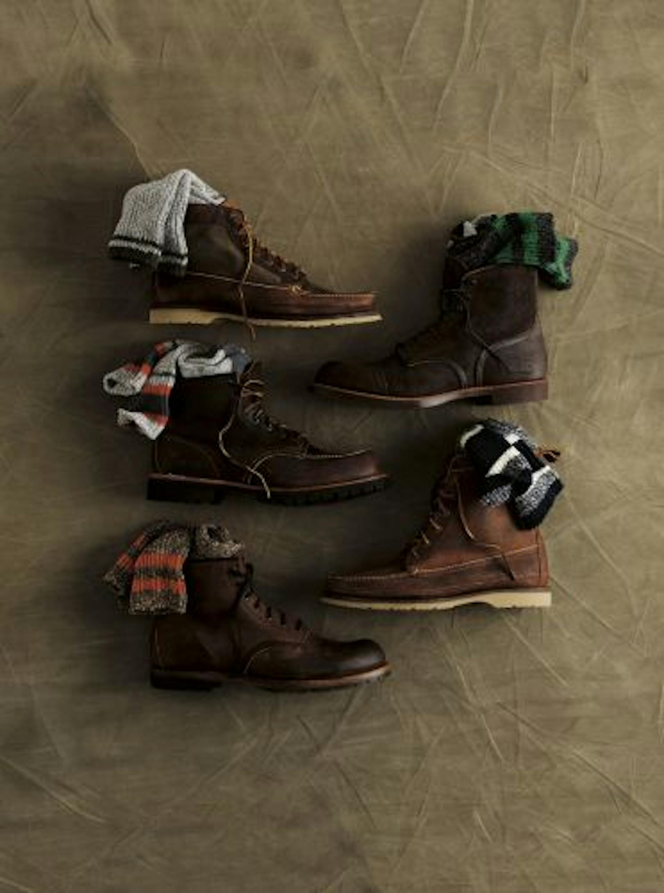 Boots from Red Wing Shoes as they appear in the J. Crew catalog.