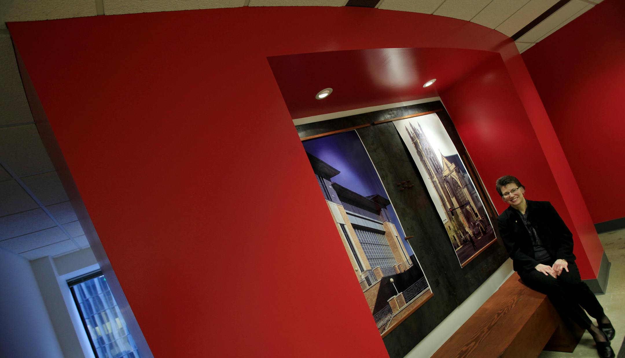 Ann Voda is the current president of the Minnesota Chapter of the American Institute of Architecture at her office of the Architectural firm of Bentz/Thompson/Rietow Inc.in Minneapolis, MN on February 18, 2013. ] JOELKOYAMA•joel.koyama@startribune.com