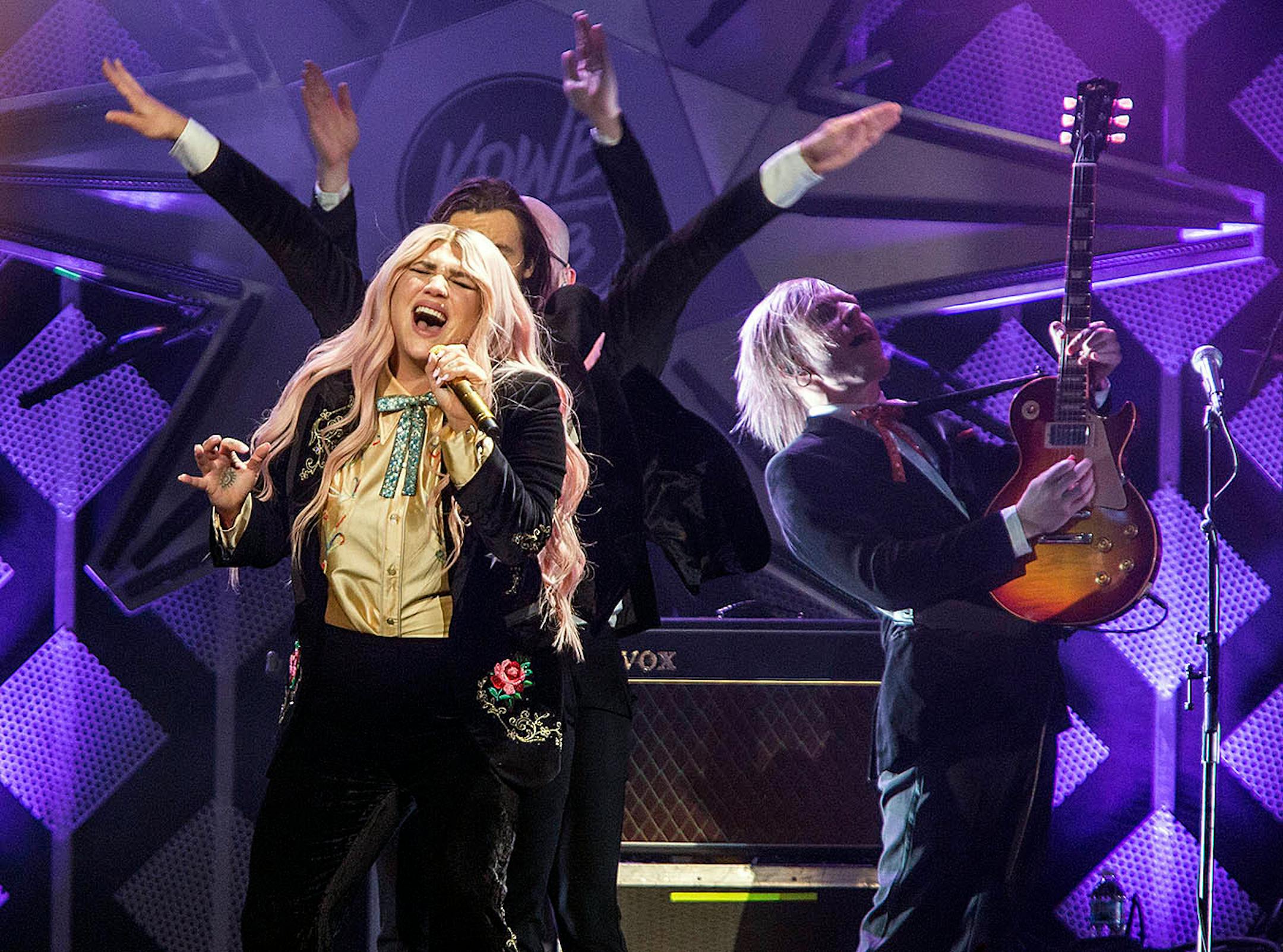 Kesha performs at Jingle Ball.