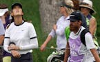 Michelle Wie was playing in her first event in two months and frequently iced her injured right wrist. "It was a little foolish to think that I would 