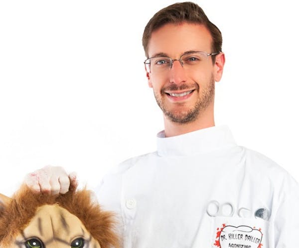 A California company is selling a Halloween costume based on the killing of Cecil the lion by Eden Prairie dentist Walter Palmer. Provided by Costumei