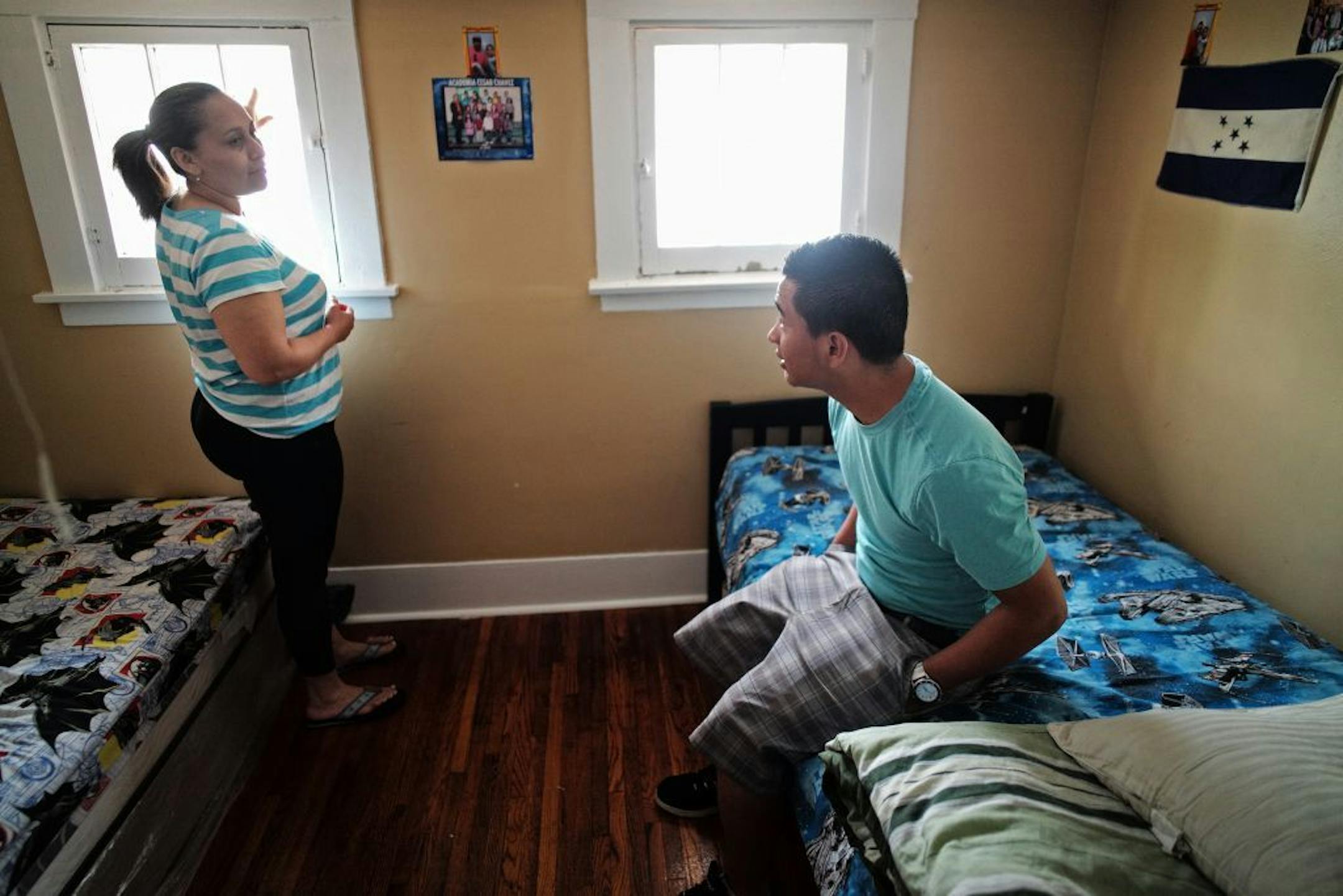 Elder Leiva,17, gets a lot of support from his aunt Mary Evelyn Leiva.
