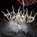 Fireworks lit up the sky at Mount Rushmore National Memorial on Friday near Keystone, S.D., after President Donald Trump spoke.