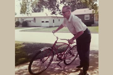 The author's grandfather, Martin Dallmann, circa 1976. Some of the homes in this Mankato neighborhood were ones he built.