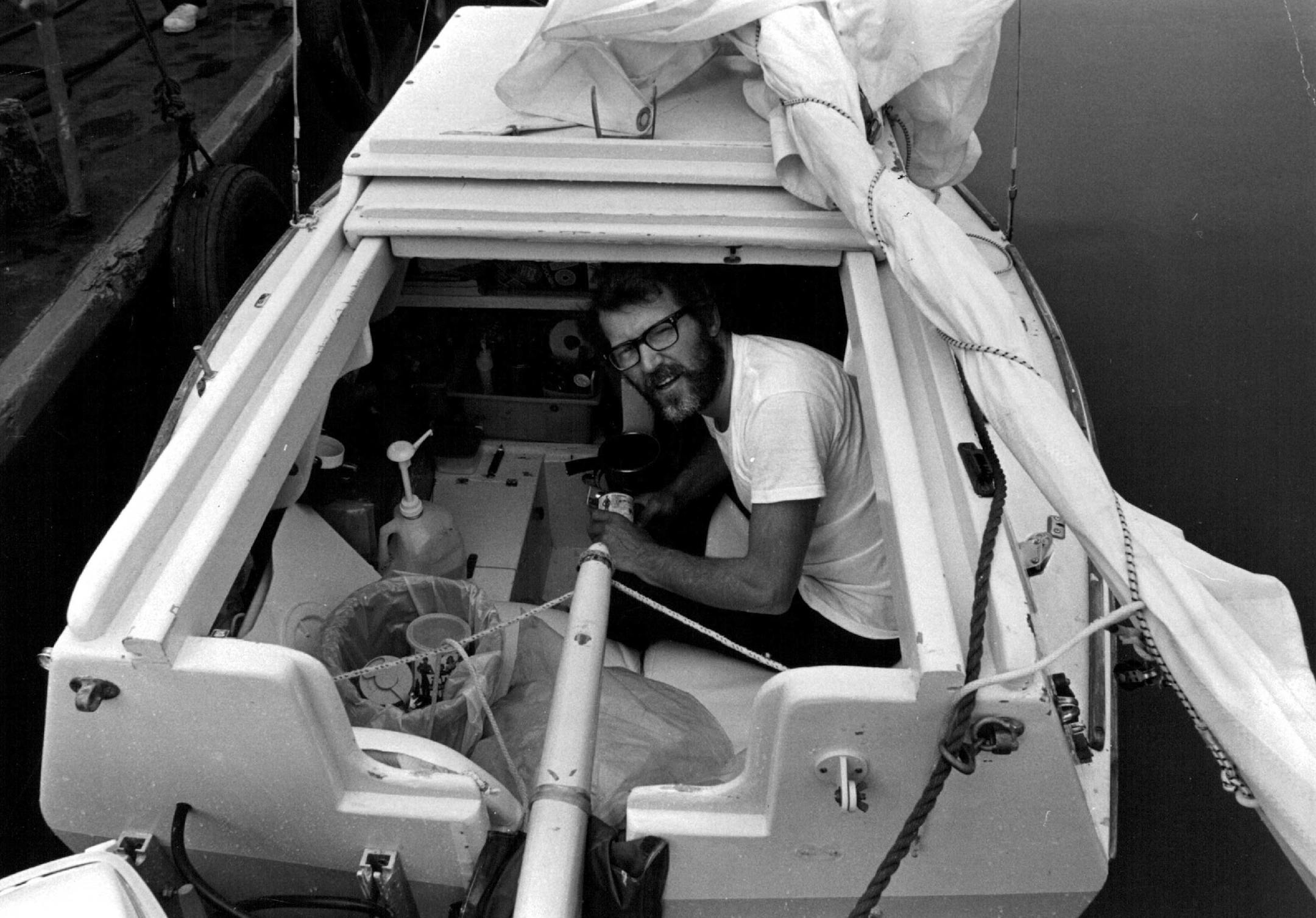 Gerry Spiess readies his supplies in "Yankee Girl."