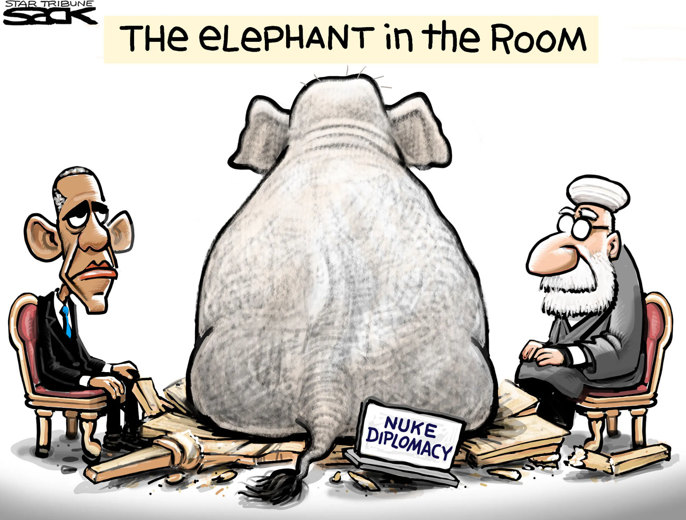 Sack cartoon: Nuclear talks, interrupted