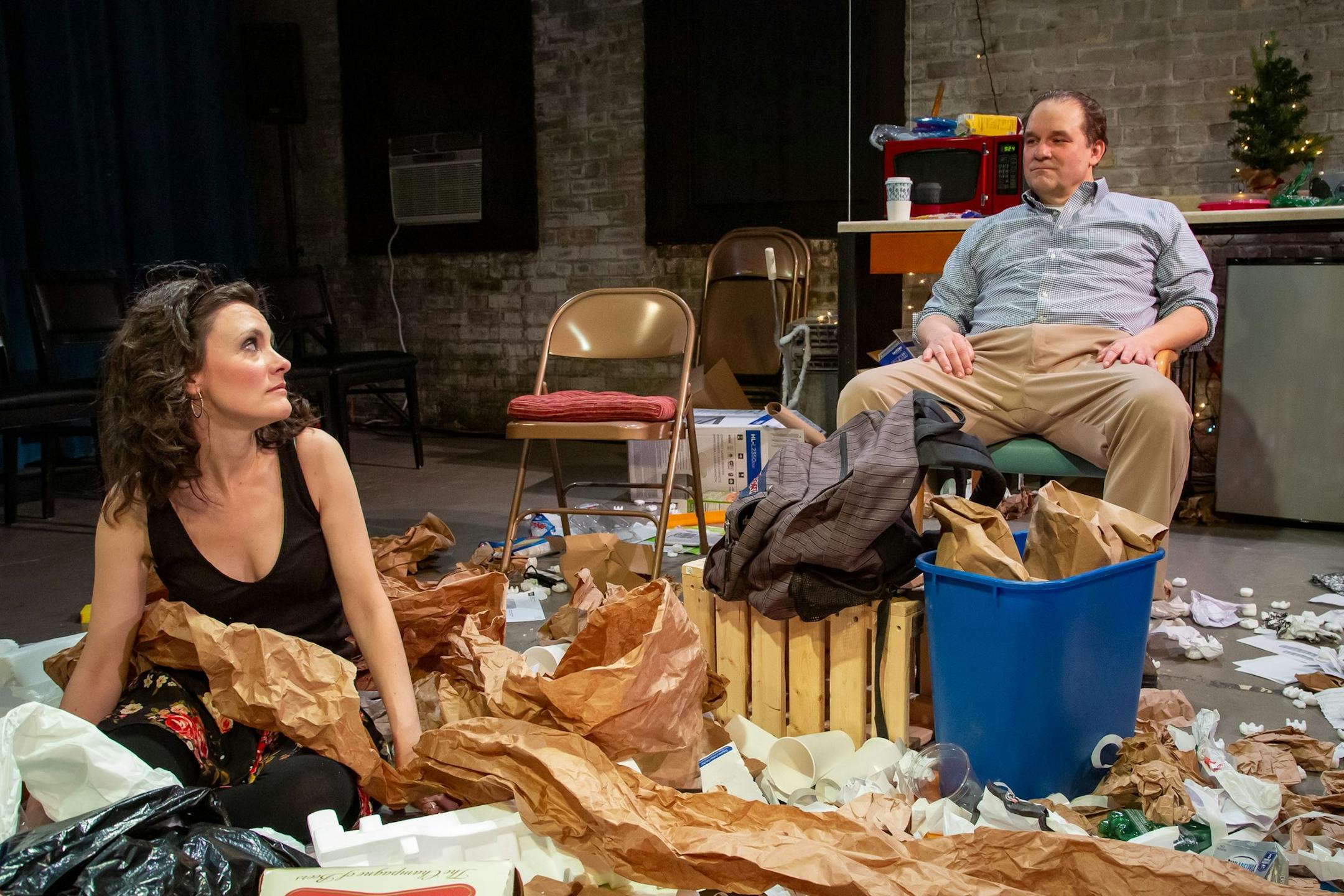 Sara Marsh and Luverne Seifert in "Blackbird."