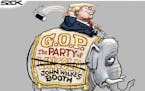 Sack cartoon: Trump reimagines his party