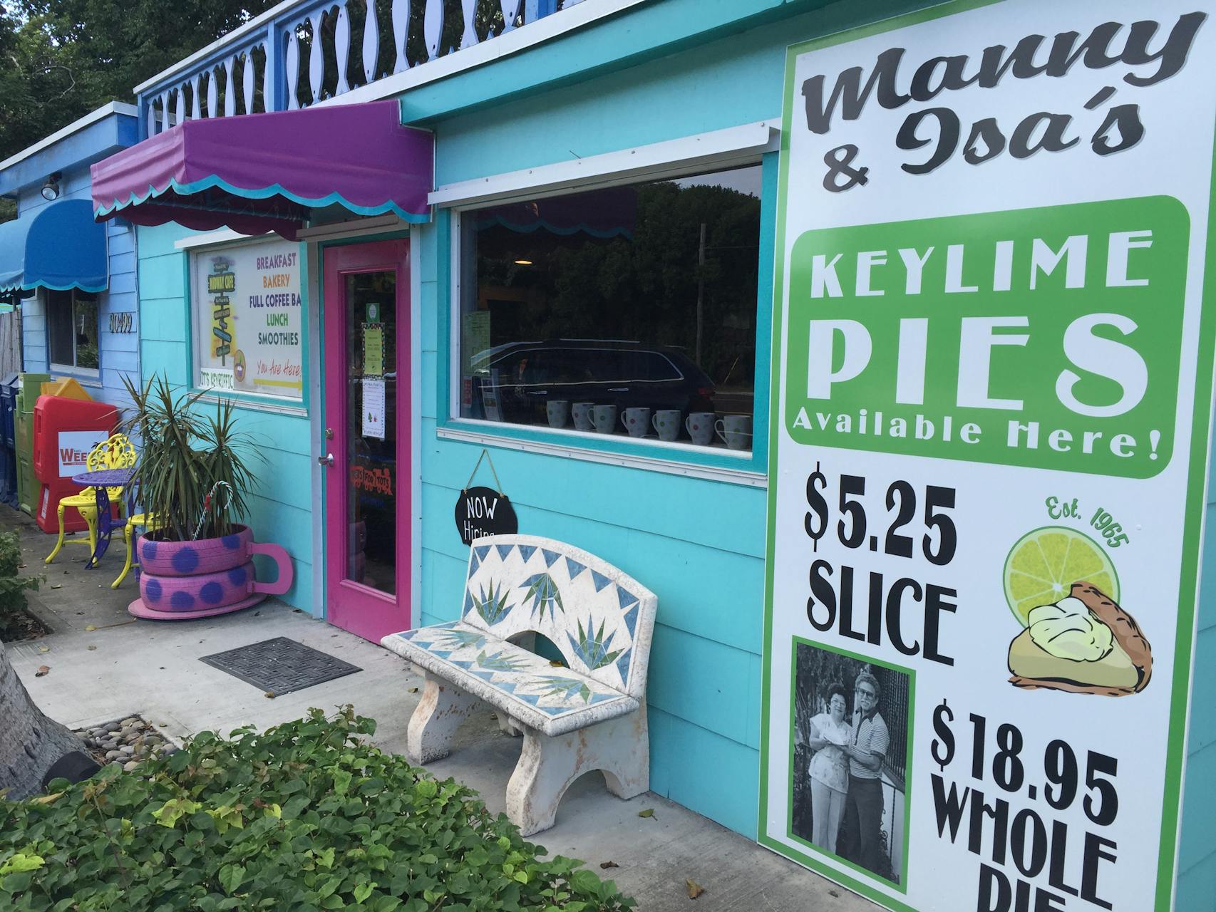 Midway Cafe in Islamorada is a great place to grab a snack -- and delicious key lime pie.