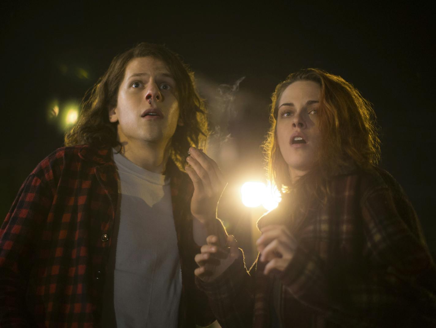 Jesse Eisenberg and Kristen Stewart in &#x201c;American Ultra.&#x201d; They also co-starred in &#x201c;Adventureland.&#x201d;