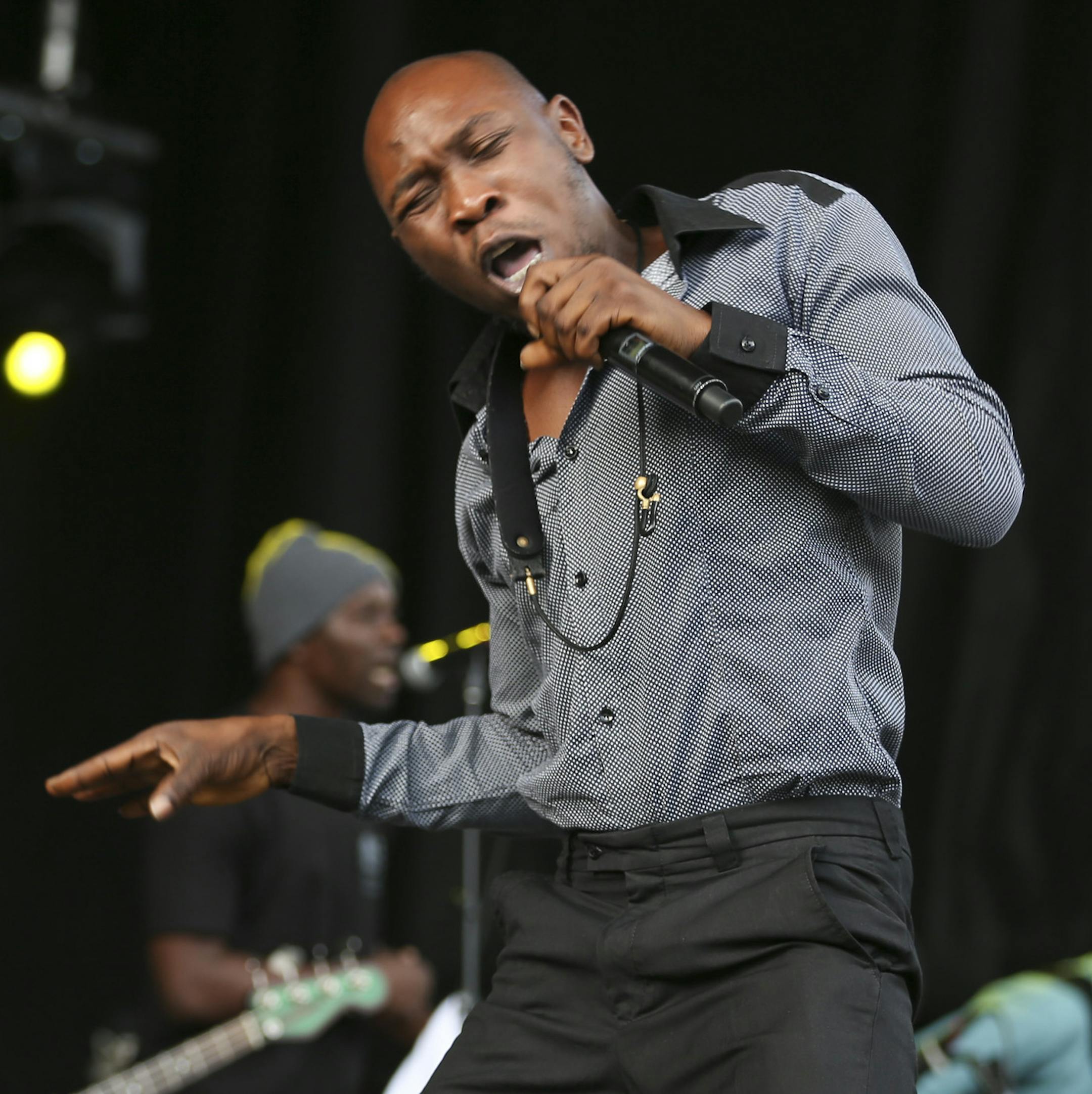 Seun Kuti & Egypt 80 early in their set Sunday afternoon at Rock the Garden. JEFF WHEELER ï jeff.wheeler@startribune.com Rock the Garden continued on a gorgeous Sunday afternoon and evening at the Walker Art Center in Minneapolis, June 21, 2015. Seun Kuti & Egypt 80 were the third act of the afternoon.