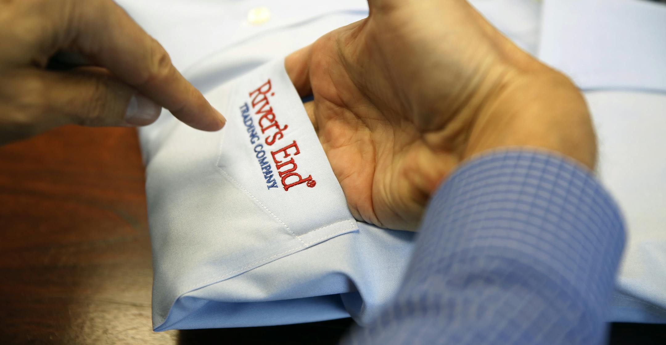 River’s End’s innovation allows for much larger logos to be more accurately embroidered on clothing.