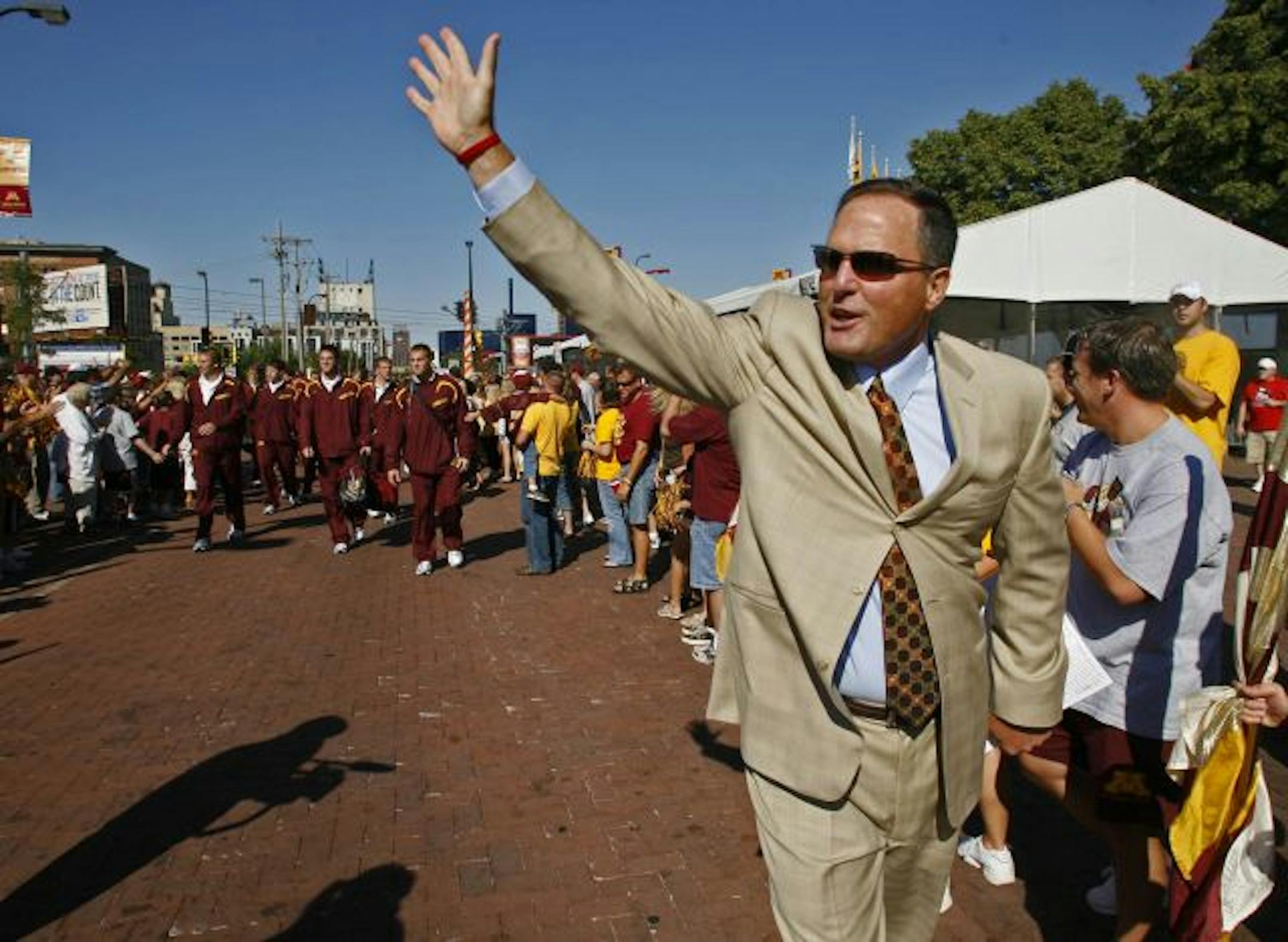 Tim Brewster was fired as Gophers football coach Sunday. His team was 7-6 two years ago and 6-7 last year, but losses to South Dakota and Northern Illinois and a 1-6 record this season accelerated his departure. Offensive coordinator Jeff Horton will be interim head coach.