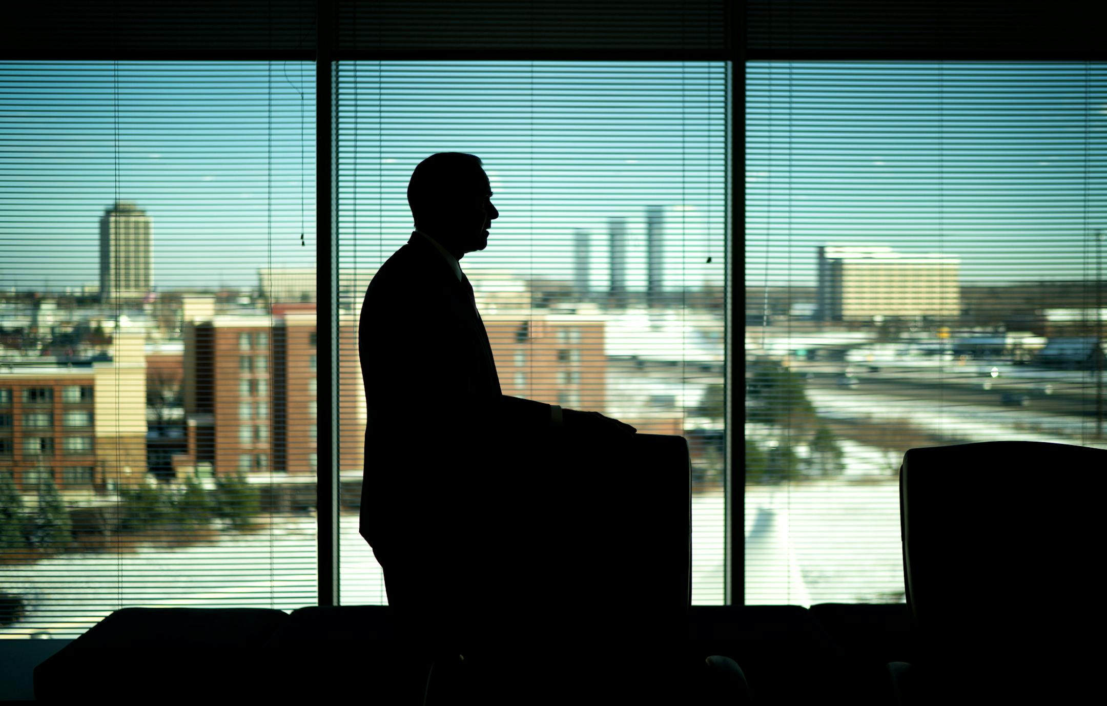 Joe Puishys retiring CEO of Apogee. The company's Minneapolis headquarters pictured here uses their Viracon low-e insulated glass. ] GLEN STUBBE • glen.stubbe@startribune.com Wednesday, November 11, 2020