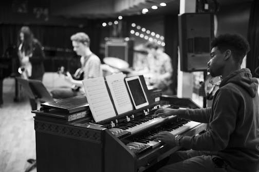 David Smith plays the organ with the Jackson Wheeler Quartet at Jazz Central in Minneapolis.