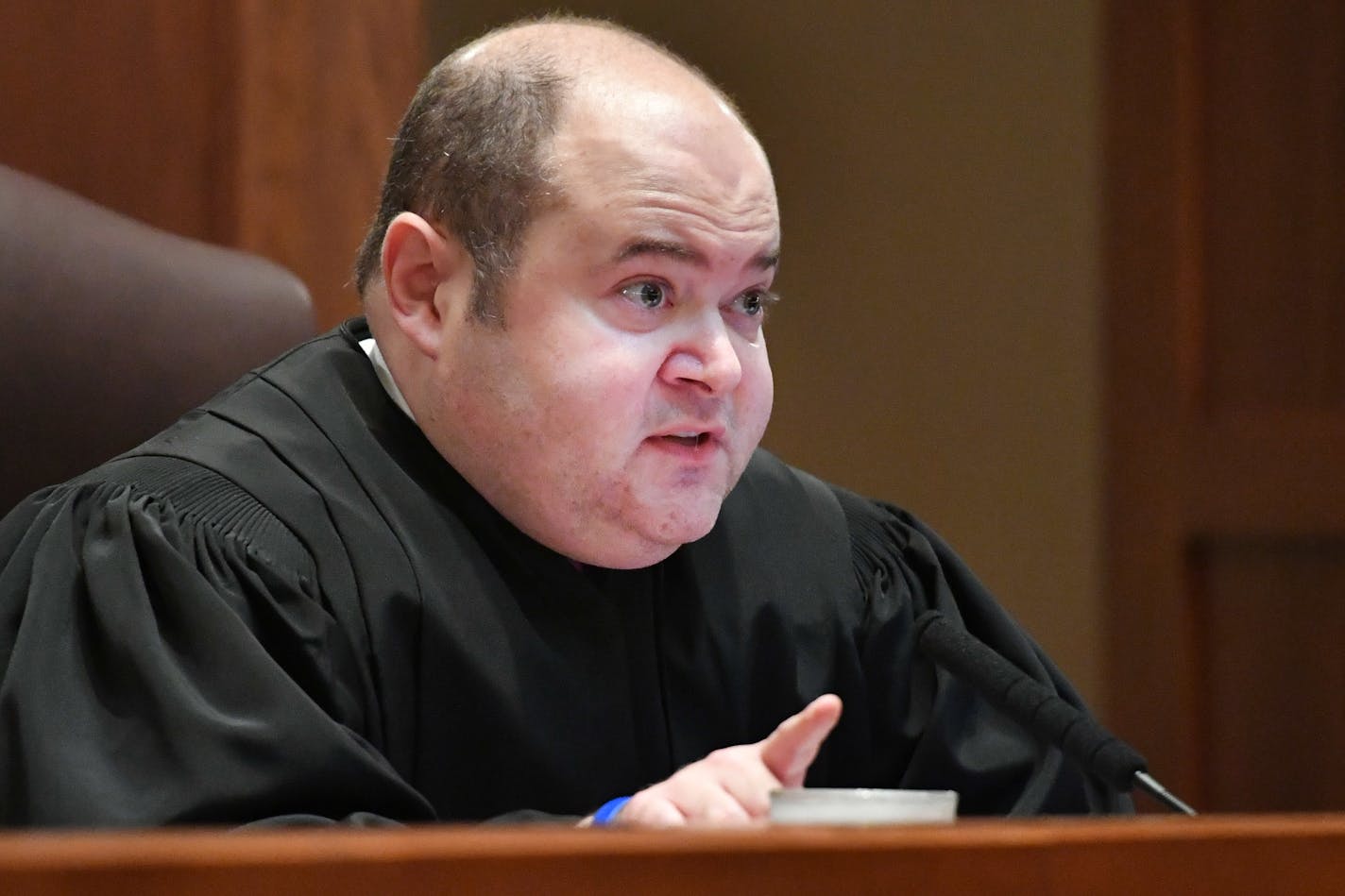 Associate Justice David R. Stras, shown in court in August 2016.