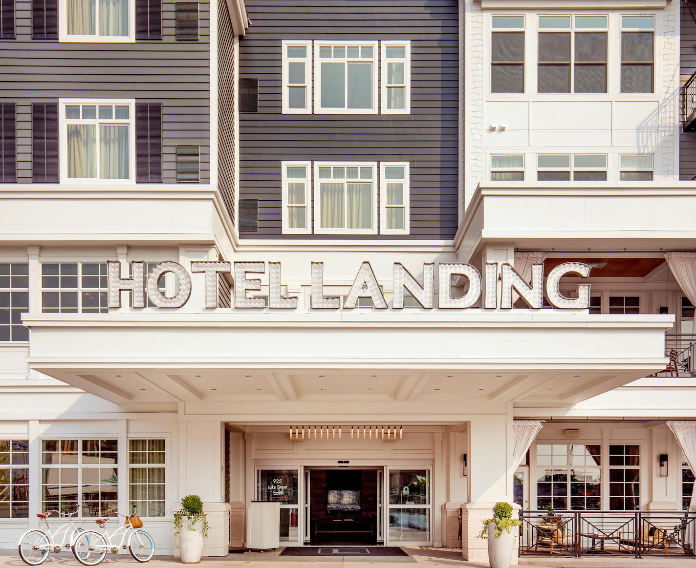 Credit: JOHN BELLENIS PHOTOGRAPHY
The exterior of the Hotel Landing in Wayzata.